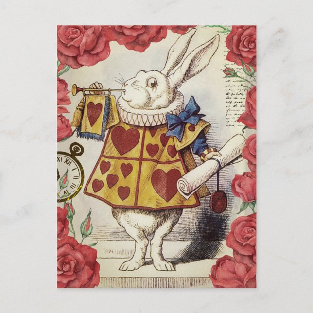 White Rabbit Postcard (Front)