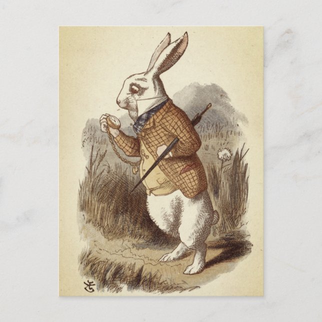 White Rabbit Postcard (Front)