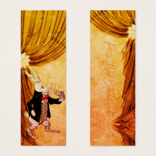 White Rabbit Red Bow Pocket Watch   Bookmarks