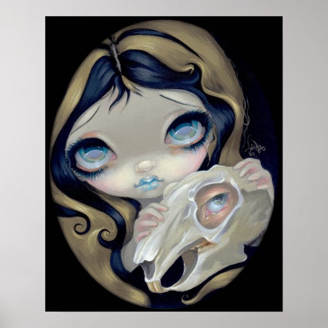 White Rabbit Resurrected ART PRINT gothic Alice (Front)