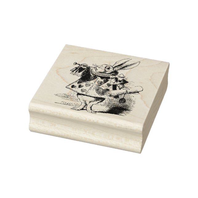 White Rabbit Rubber Stamp (Stamp)