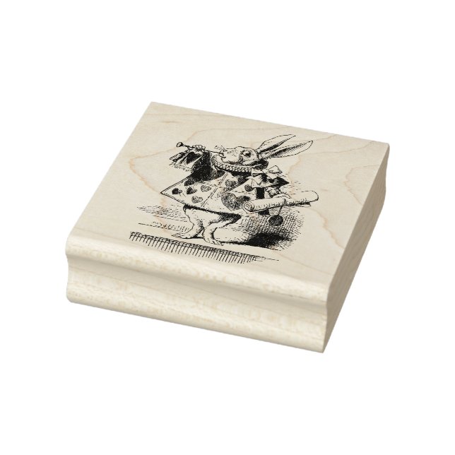 White Rabbit Rubber Stamp (Stamp)