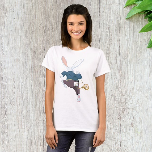 White Rabbit Running Away T-Shirt (Creator Uploaded)