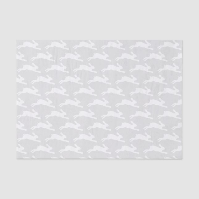 White Rabbit Silhouette Tissue Paper (Front)