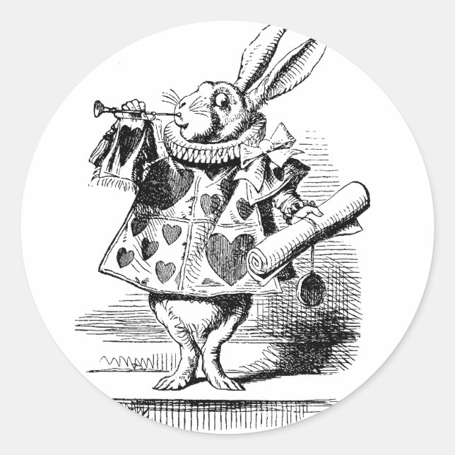 White Rabbit Sticker (Front)