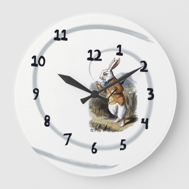 White Rabbit Wall Clock (Front)