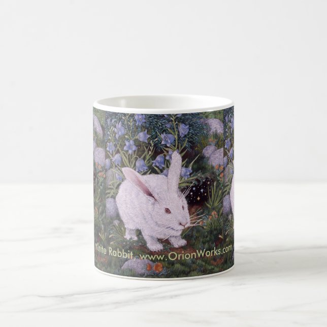 White Rabbit, White Rabbit, White Rabbit, White... Coffee Mug (Center)