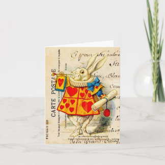 White Rabbit Wonderland Card