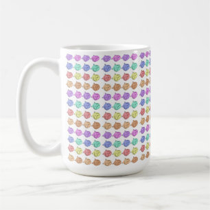 White Rainbow Roses Coffee Mug