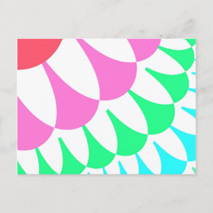 White Rainbow Scales Postcard