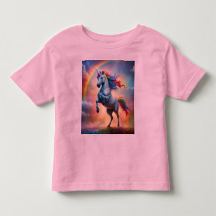 White Rainbow Unicorn Called Sparkle, Toddler T-Shirt