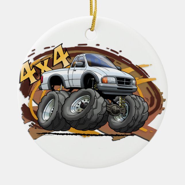 White Ranger Ceramic Tree Decoration (Front)