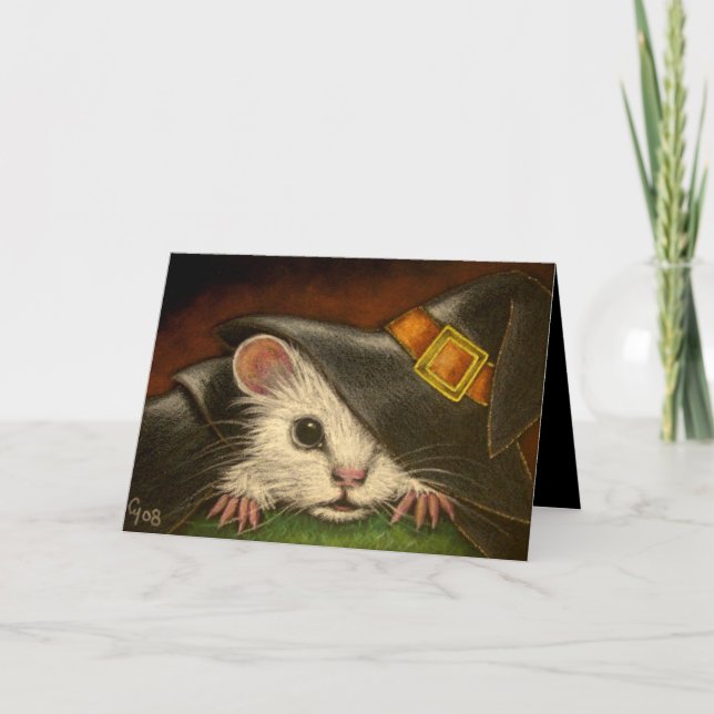 WHITE RAT HALLOWEEN Card (Front)