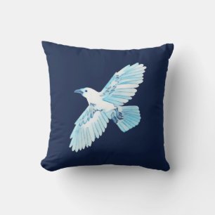 White Raven Cushion