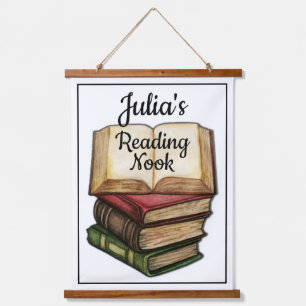 White Reading Nook Hanging Tapestry