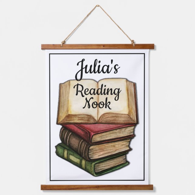 White Reading Nook Hanging Tapestry (Front)