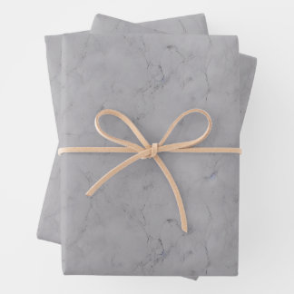 White Real Marble Design - Unique Off White Wrapping Paper Sheet