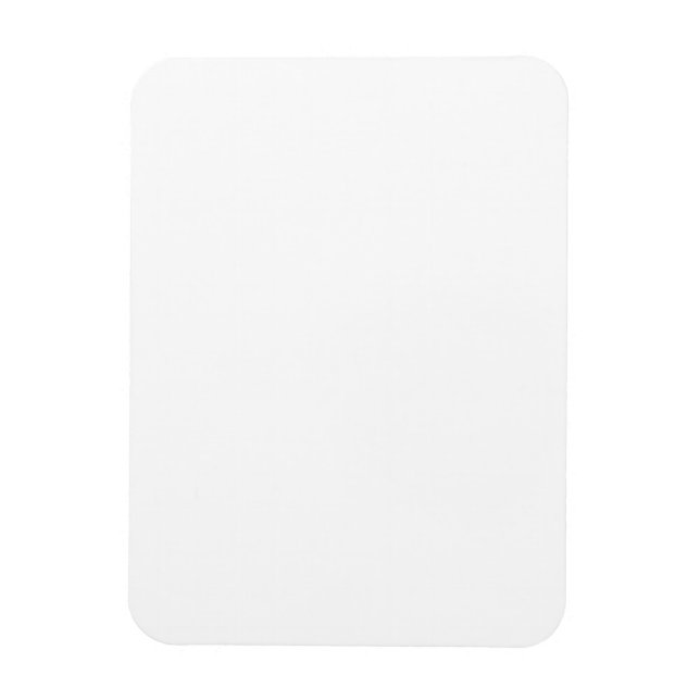 White Rectangular Photo Magnet (Vertical)