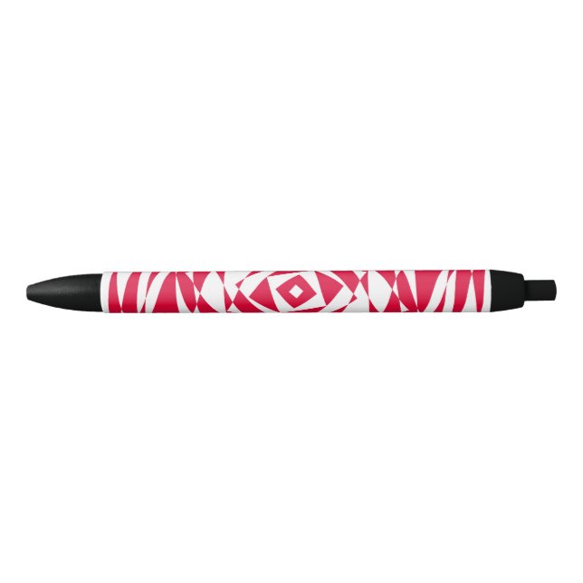 White red abstract illusion  black ink pen (Front)