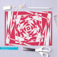 White red abstract illusion