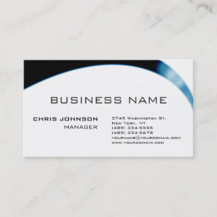 White Red Black Grey Pattern Manager Business Card