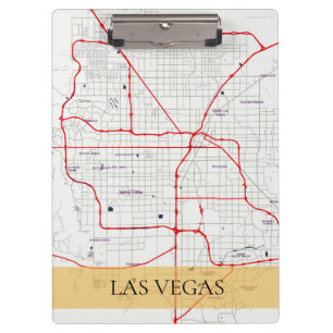WHITE RED LAS VEGAS NEVADA USA OUTLINE MAP CLIPBOARD