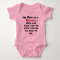 White Red My Mum Is A Nurse Funny Baby Bodysuit