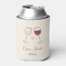 White Red Wine Glass Cheers Wedding Engagement