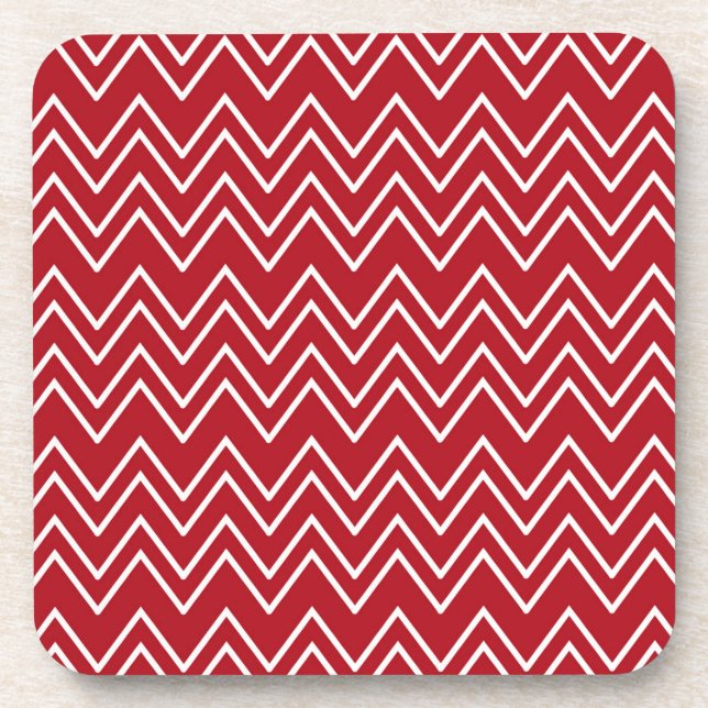 White Red Winter Festive Coaster (Front)
