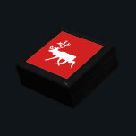 White Reindeer / Caribou Silhouette Gift Box<br><div class="desc">White Reindeer / Caribou Silhouette.

Globe Trotters specialises in idiosyncratic imagery from around the globe. Here you will find unique Greeting Cards,  Postcards,  Posters,  Mousepads and more.</div>