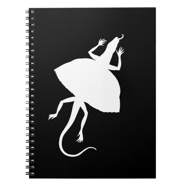 White reptile spiral notebook (Front)