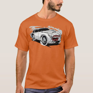 WHITE RETRO MONSTER CAR T-Shirt