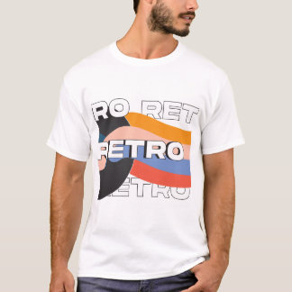 White Retro T-Shirt Sophisticated Design