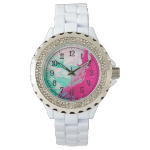 White Rhinestone Watch for Women