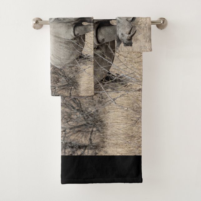 White Rhino Bath Towel Set (Insitu)