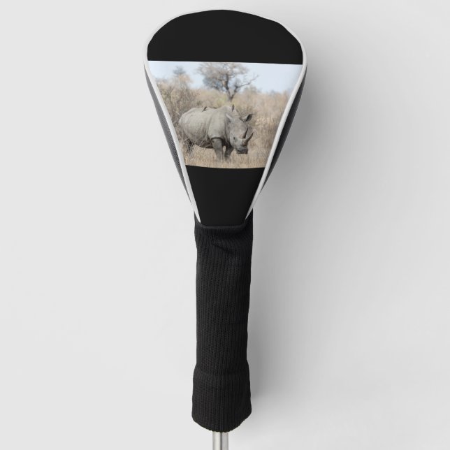 White Rhino Golf Head Cover (Front)