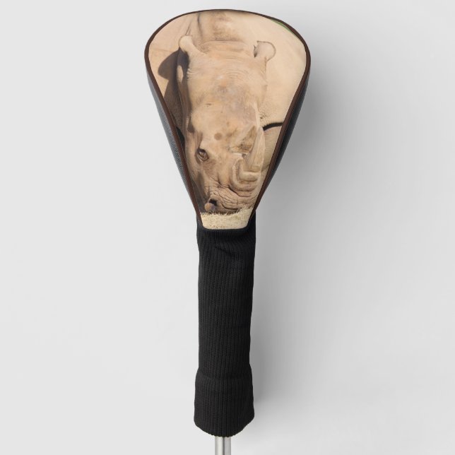 White rhino golf head cover (Front)