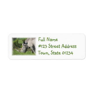 White Rhino Mailing Label