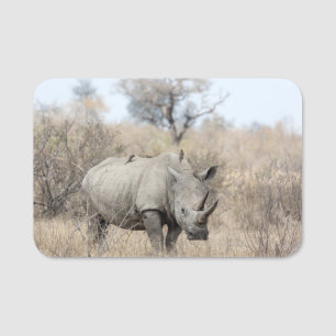 White Rhino Name Tag