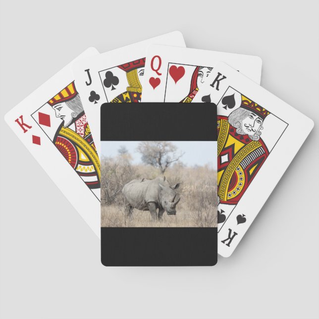 White Rhino Playing Cards (Back)