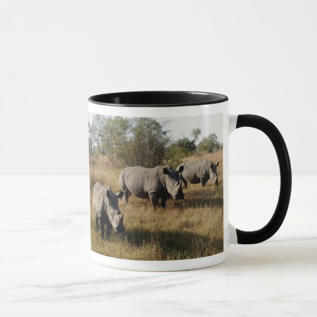 White Rhinos in Sabi Sabi (South Africa) Mug (Right)
