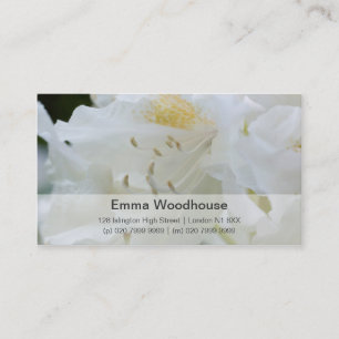 White Rhododendron Weisse Rhododendron Business Card