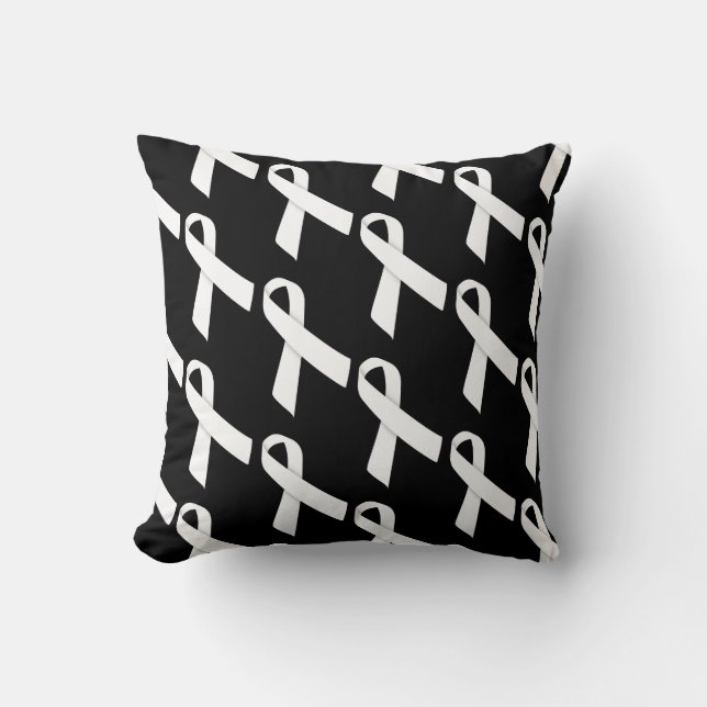 White Ribbons Cushion (Front)