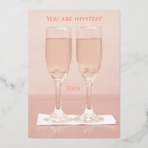 White Rings Rose Gold 50th Wedding Anniversary