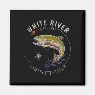 White River Arkansas Trout Fly Fishing Souvenir Wh Magnet