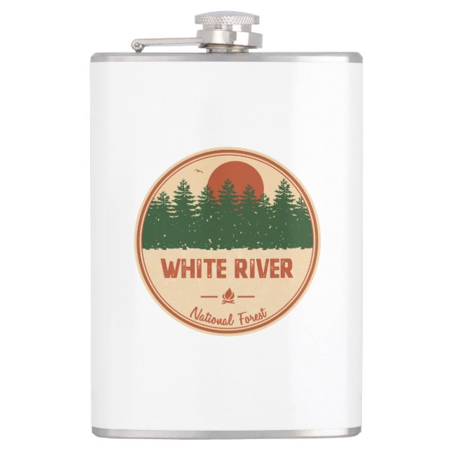 White River National Forest Hip Flask (Front)