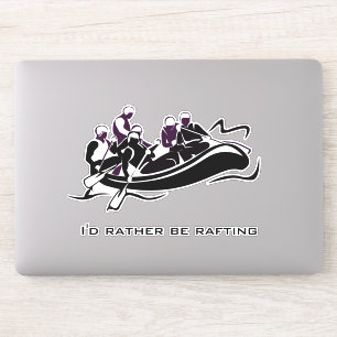 White River Rafting Design Contour Sticker