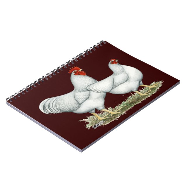 White Rock Chickens Notebook (Left Side)