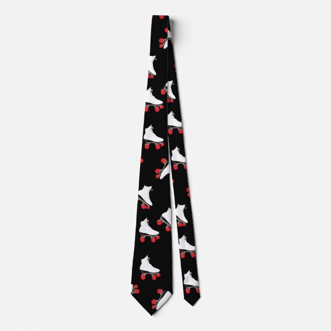 White roller skates tie (Front)