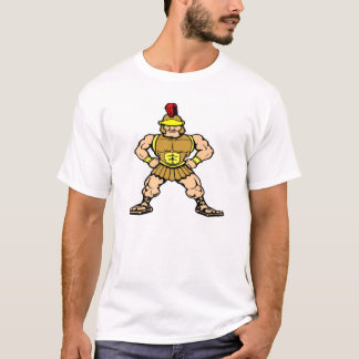 White Roman Spartan Warrior T-Shirt